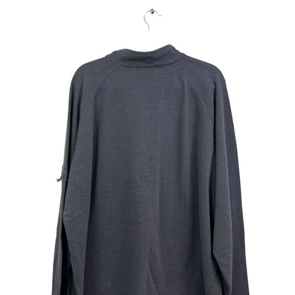 Joseph Abboud Quater Zip Sweater Mock Collar Sleeve Pocket Gray Men‎ Sz XL - Picture 5 of 6